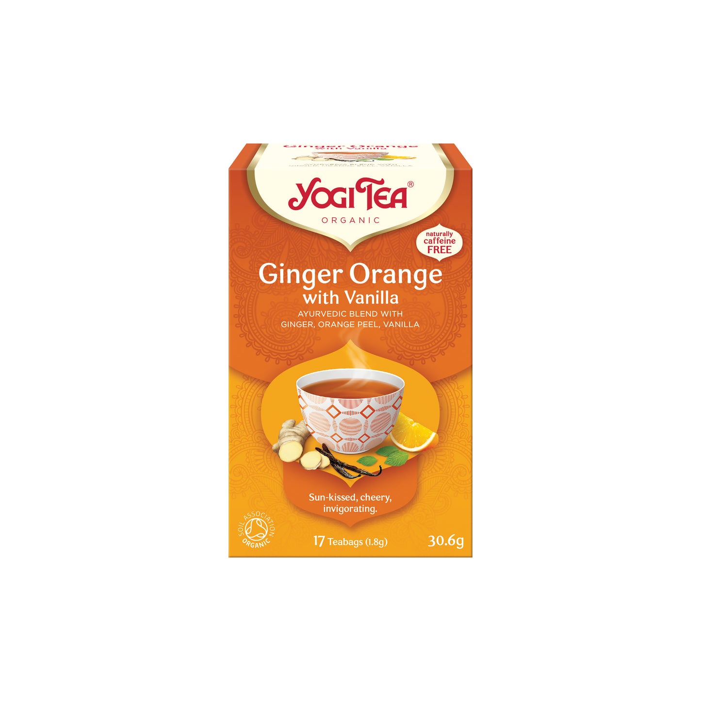 510538 Čaj Zázvor Pomeranč s vanilkou 17 g sáčků 34 g BIO   YOGI TEA-1