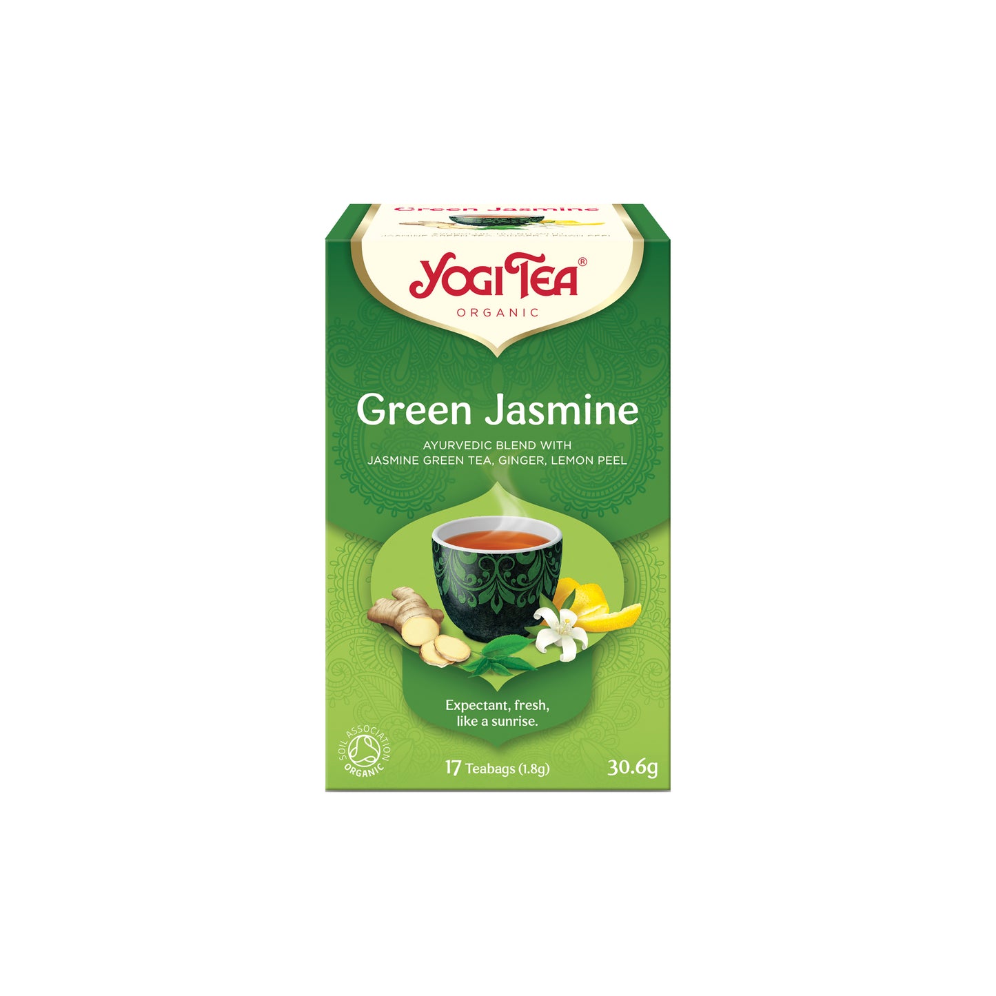 510564 Čaj Zelený jasmín 17 sáčků 30,6 g BIO   YOGI TEA-1