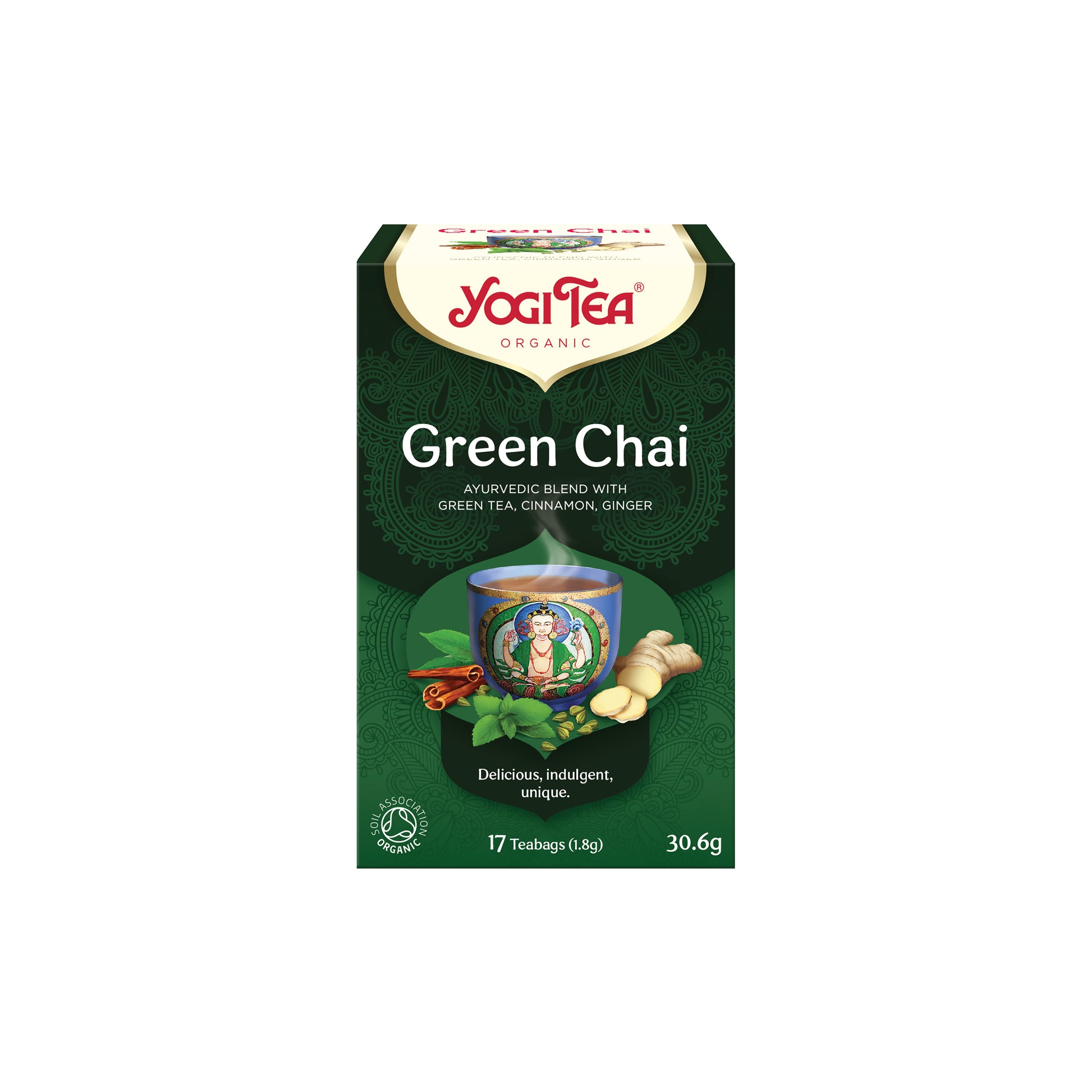510569 Čaj Zelený chai 17 sáčků 30,6 g BIO   YOGI TEA-1