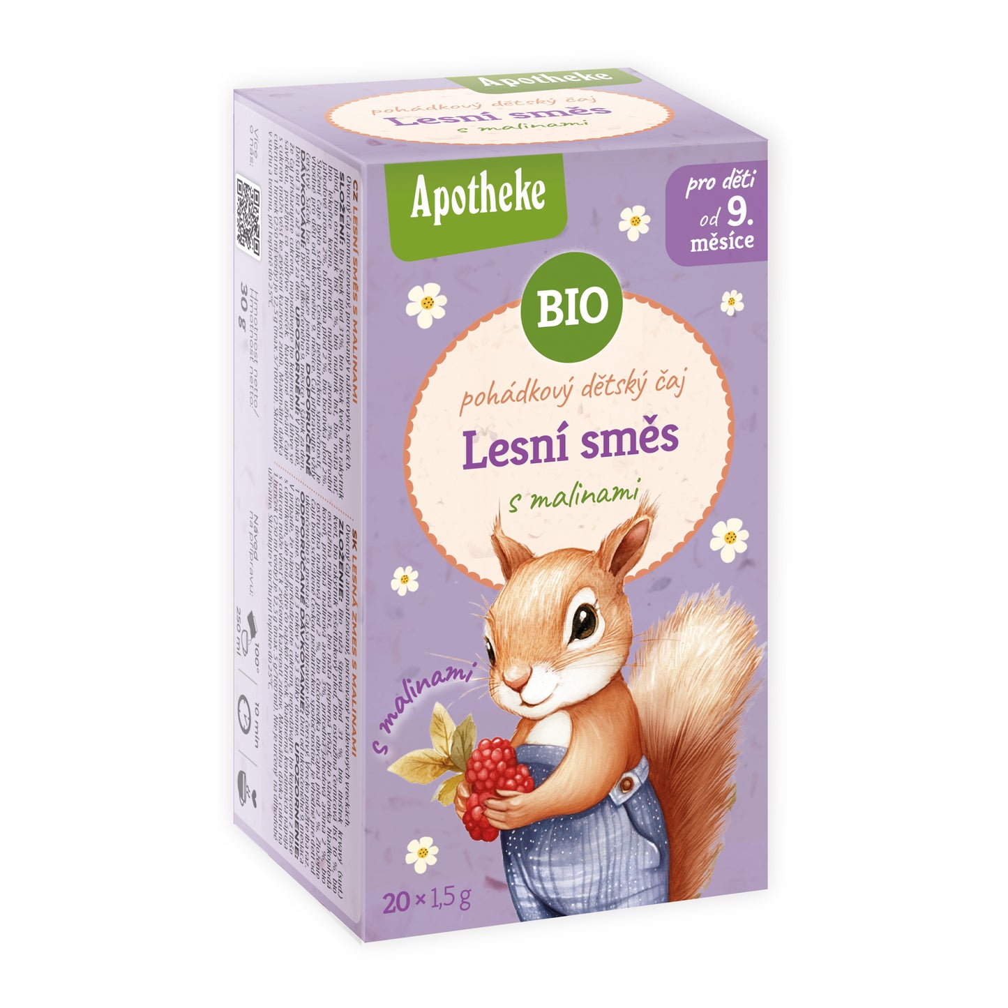 510579 Čaj dětský Lesní směs s malinou 20 sáčků 30 g BIO   MEDIATE-1