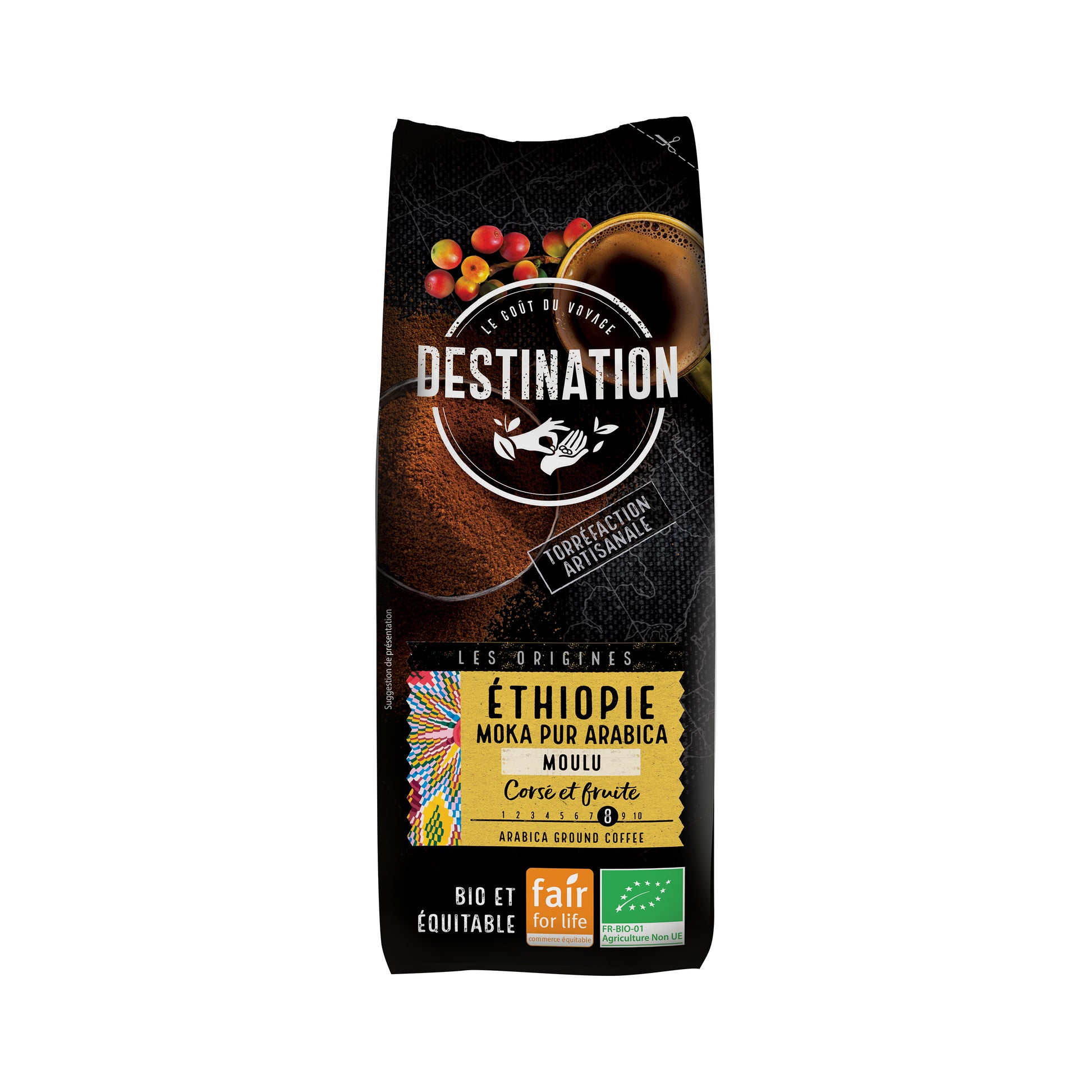 520039 Káva mletá Etiopie 250 g BIO   DESTINATION-1