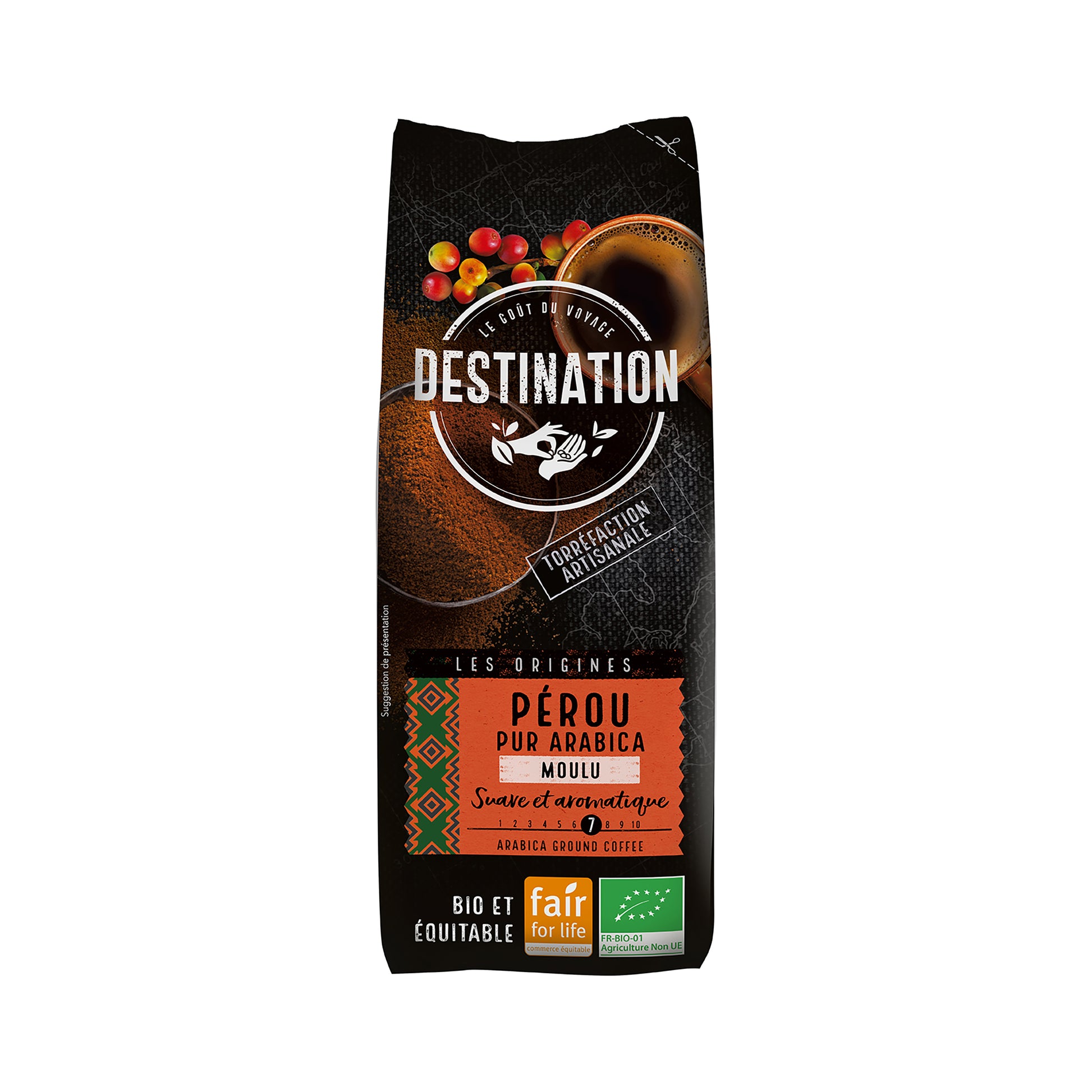 520040 Káva mletá Peru 250 g BIO   DESTINATION-1