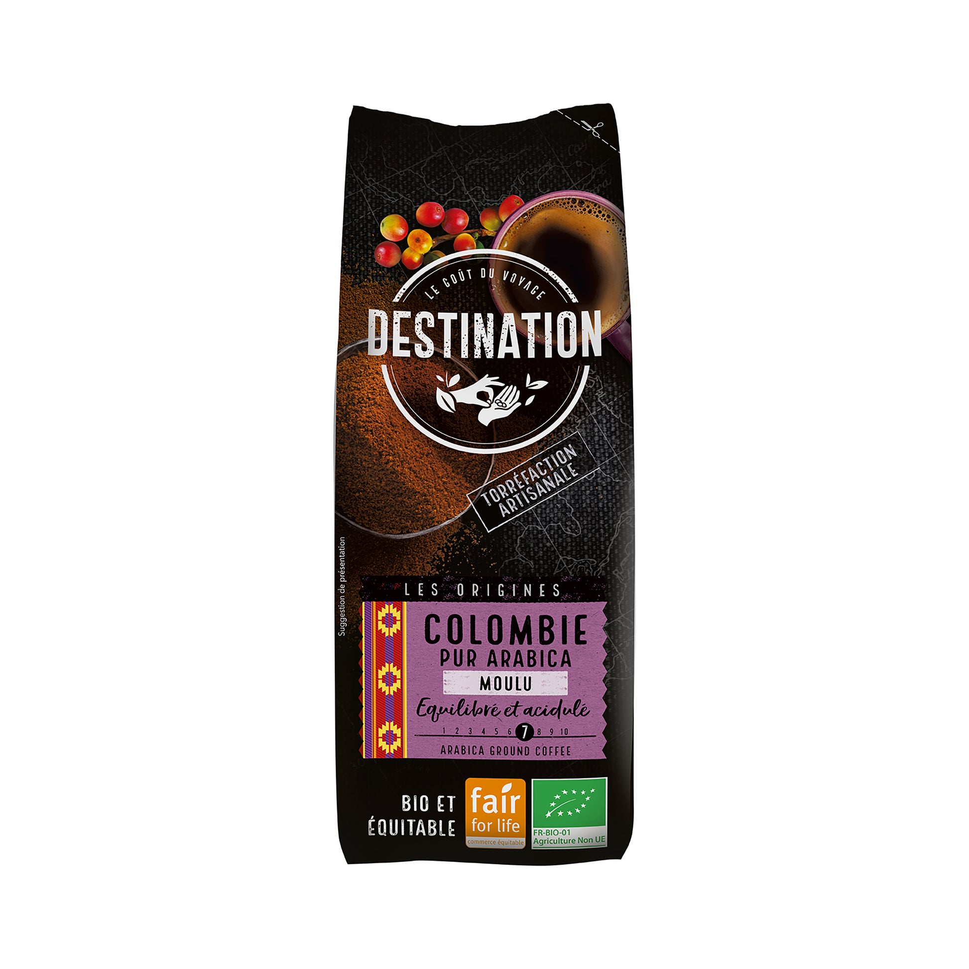 520041 Káva mletá Kolumbie 250 g BIO   DESTINATION-1