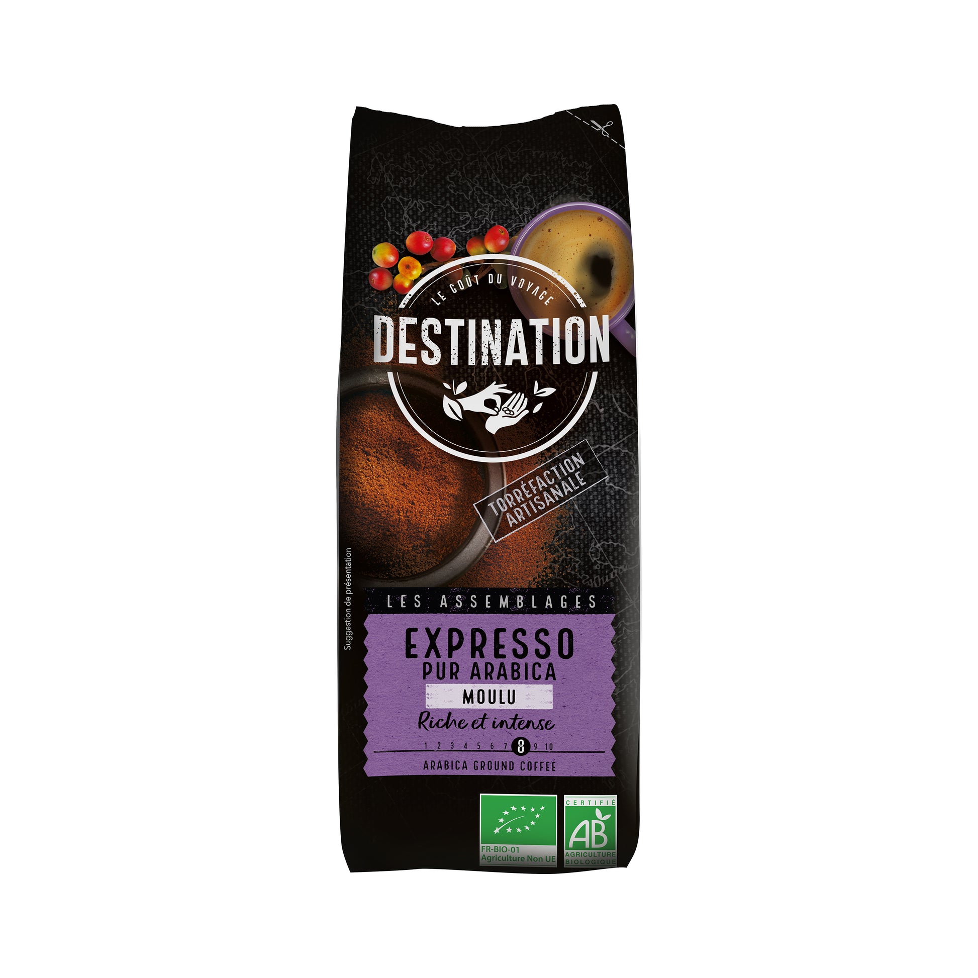 520045 Káva mletá Espresso 250 g BIO   DESTINATION-1
