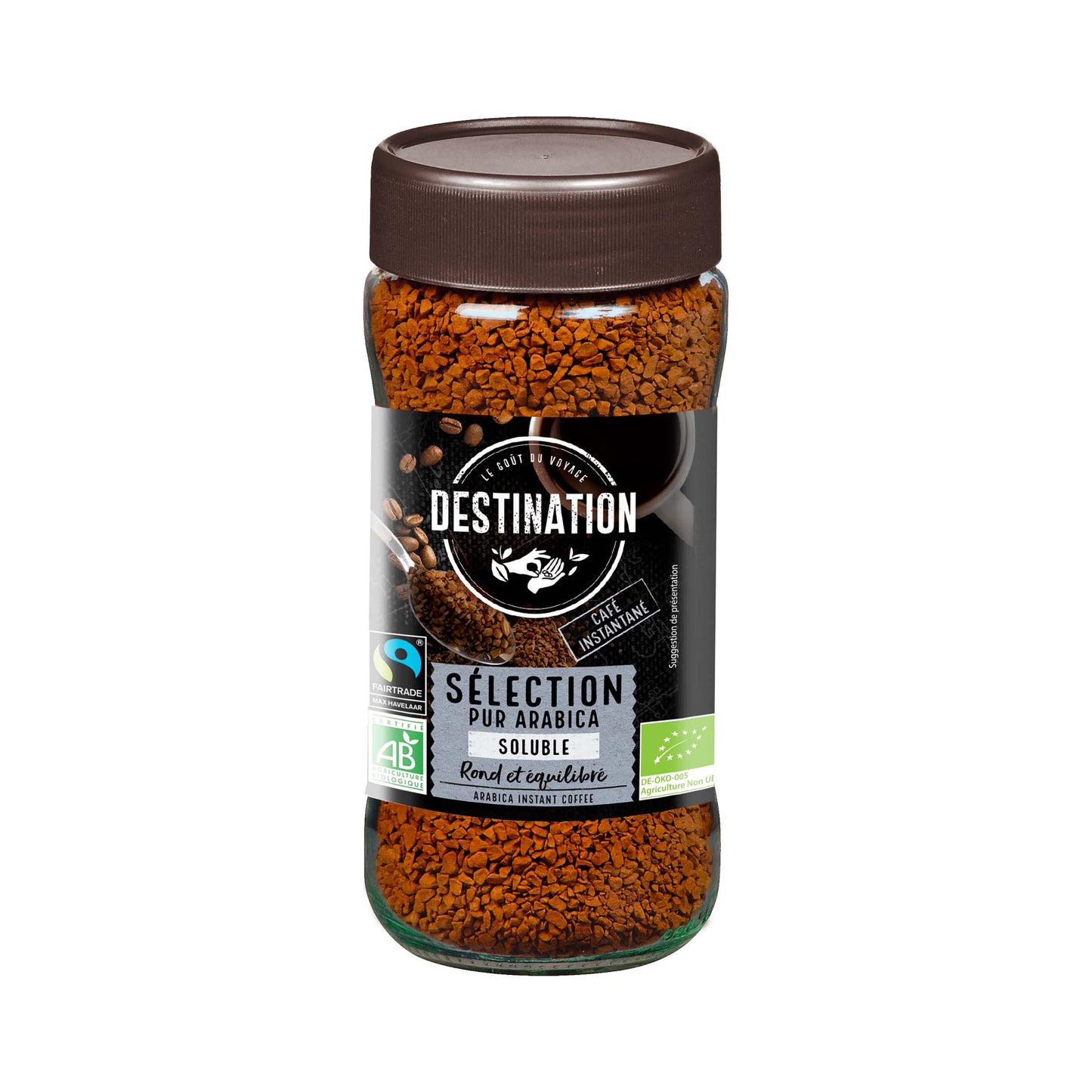 520054 Káva instantní 100 % Arabika 100 g BIO   DESTINATION-1