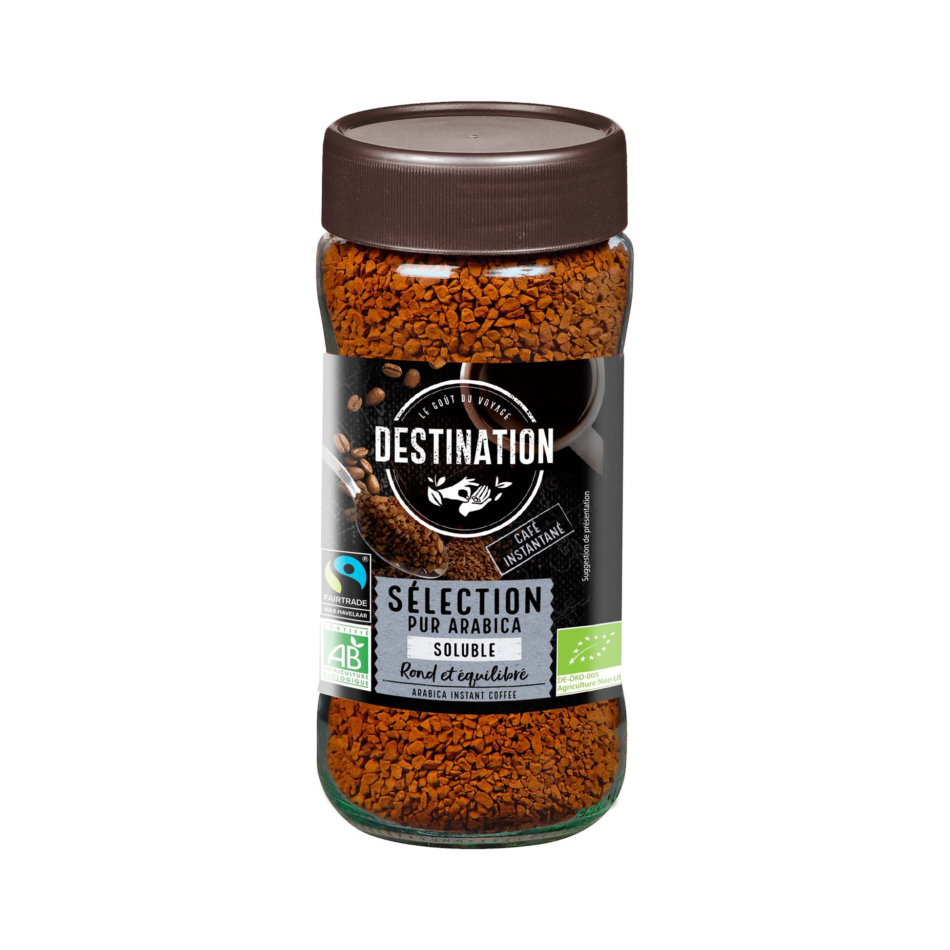 520054 Káva instantní 100 % Arabika 100 g BIO   DESTINATION-1