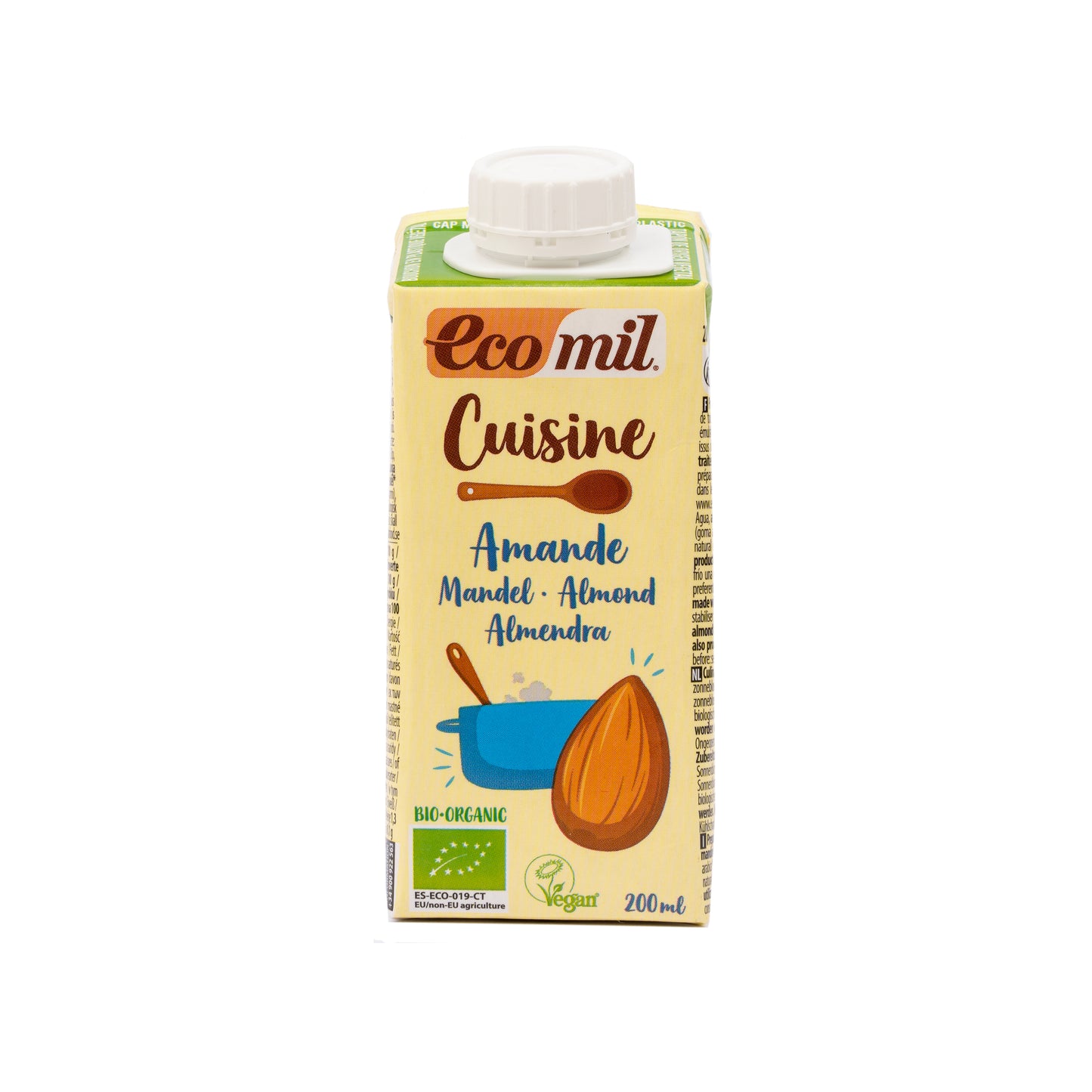 531052 Krém mandlový na vaření 8,5 % tuku 200 ml BIO   ECOMIL-1