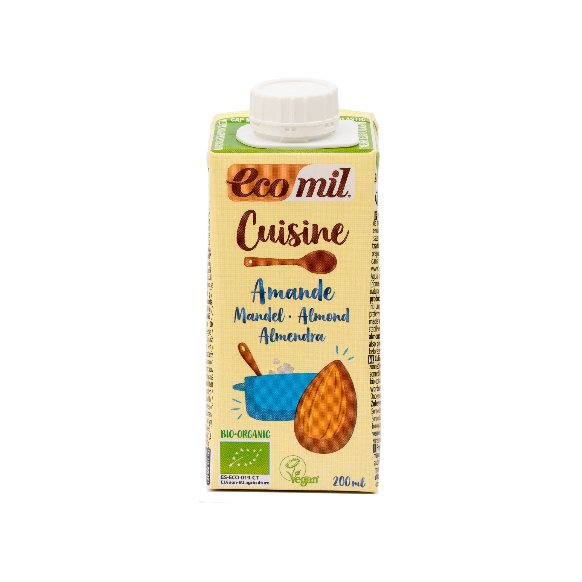 531052 Krém mandlový na vaření 8,5 % tuku 200 ml BIO   ECOMIL-1