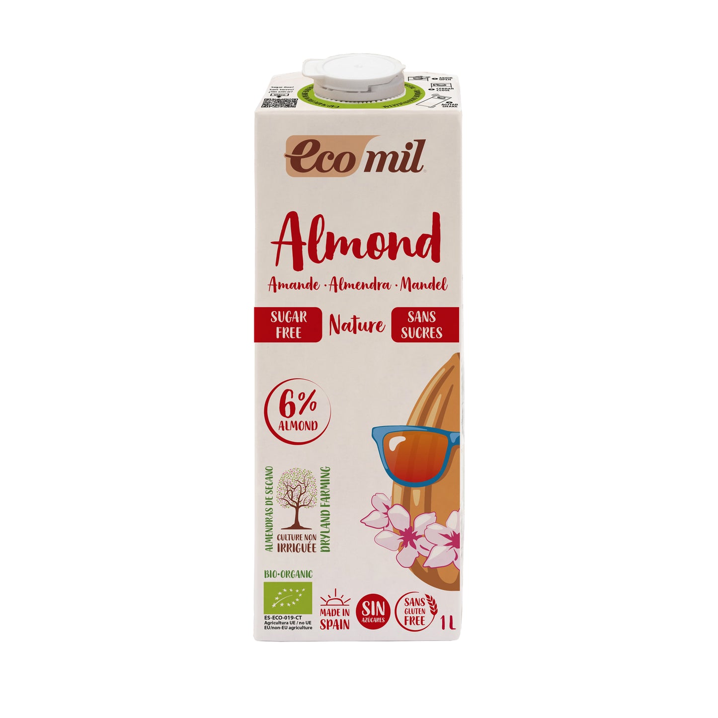 531065 Nápoj ze sladkých mandlí nature 1 l BIO   ECOMIL-1