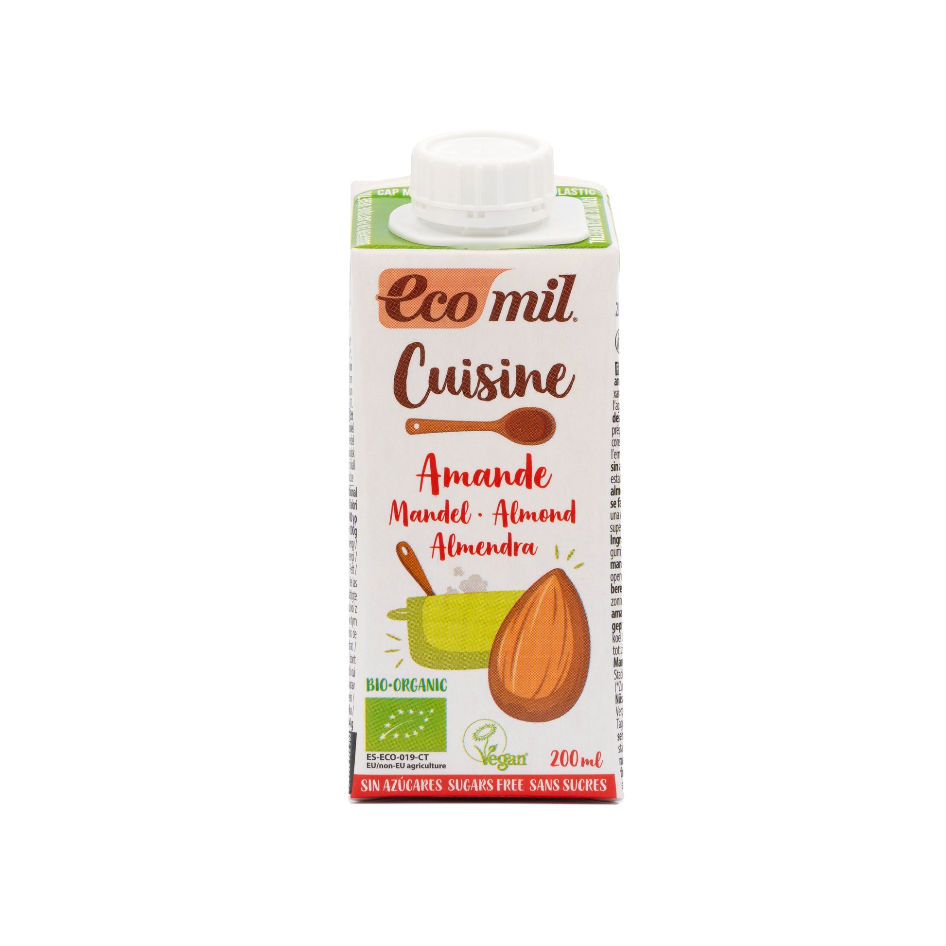 531091 Krém mandlový na vaření 9 % tuku 200 ml BIO   ECOMIL-1
