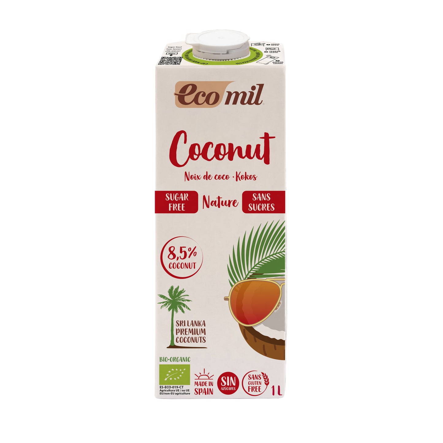 531093 Nápoj z kokosu nature 1 l BIO   ECOMIL-1