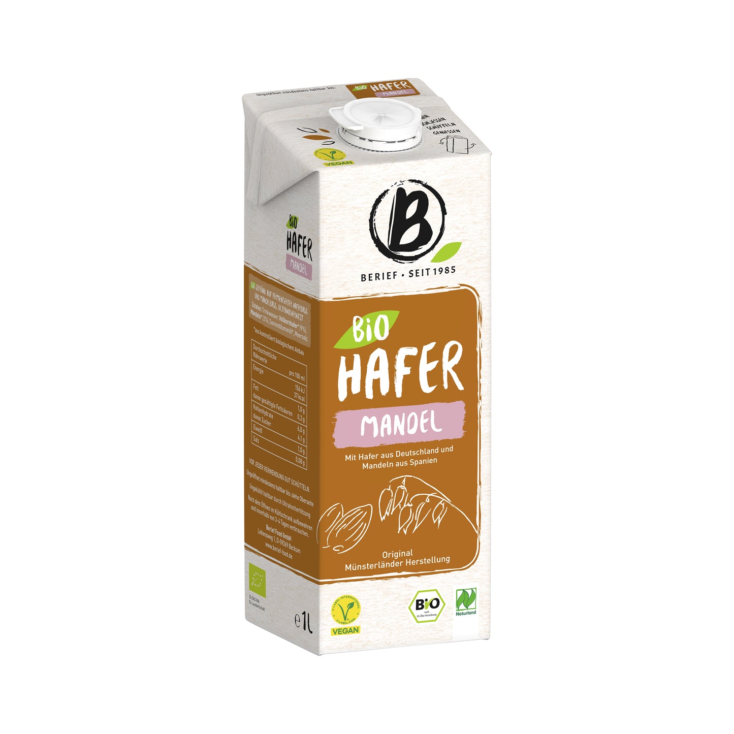 531164 Nápoj ovesno-mandlový 1 l BIO   BERIEF-1