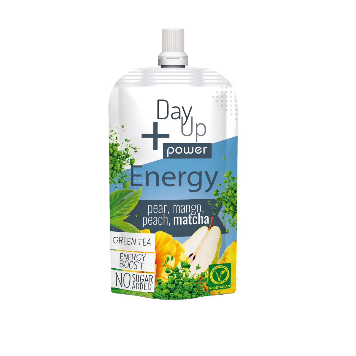 532095 Dezert ovocný hruška, mango, broskev, matcha - kapsička 100 g   DAY UP-1