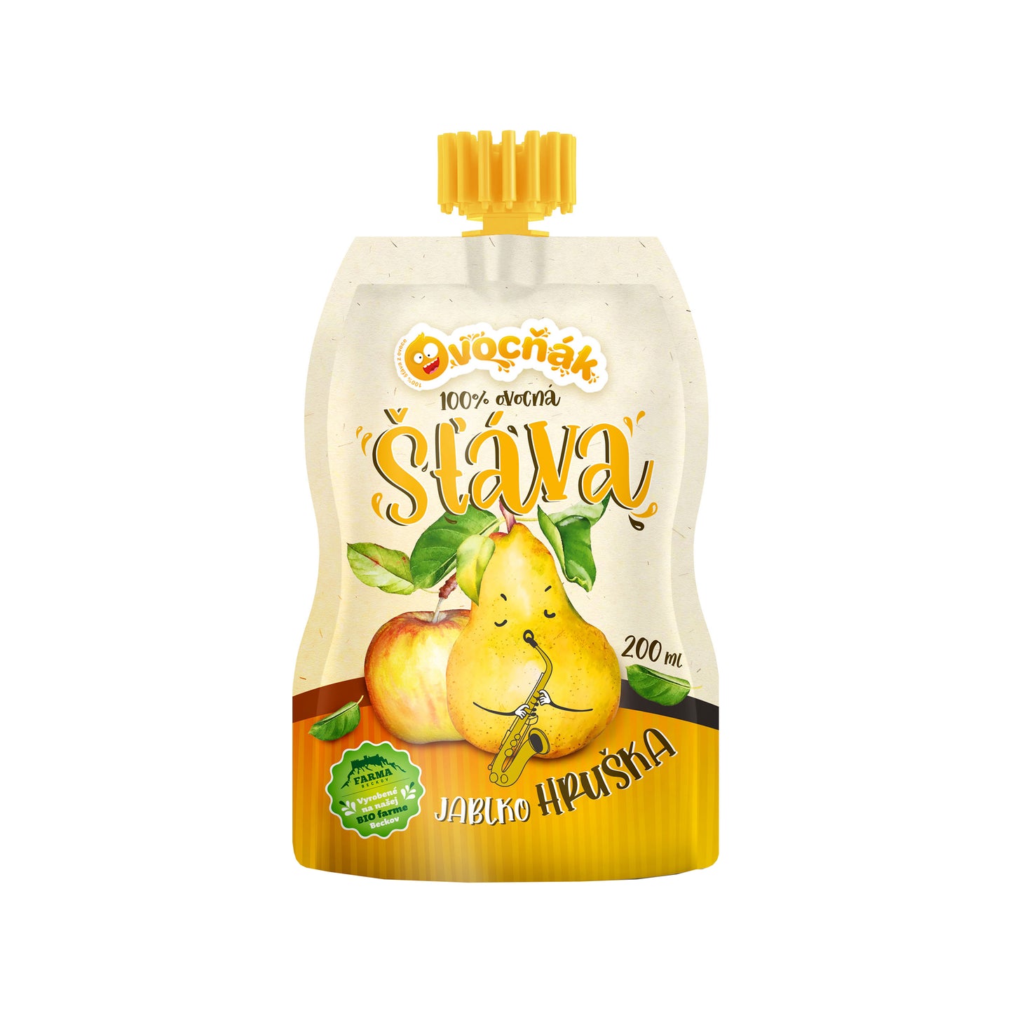 552103 Mošt ovocný jablko-hruška 200 ml   OVOCŇÁK-1