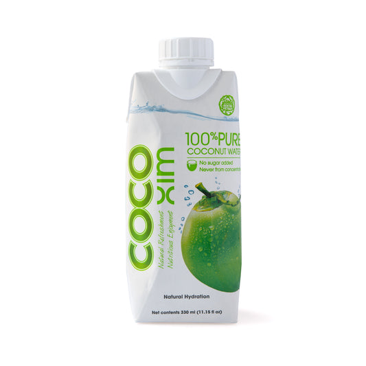 572049 Kokosová voda 100 % PURE 330 ml   COCOXIM-1
