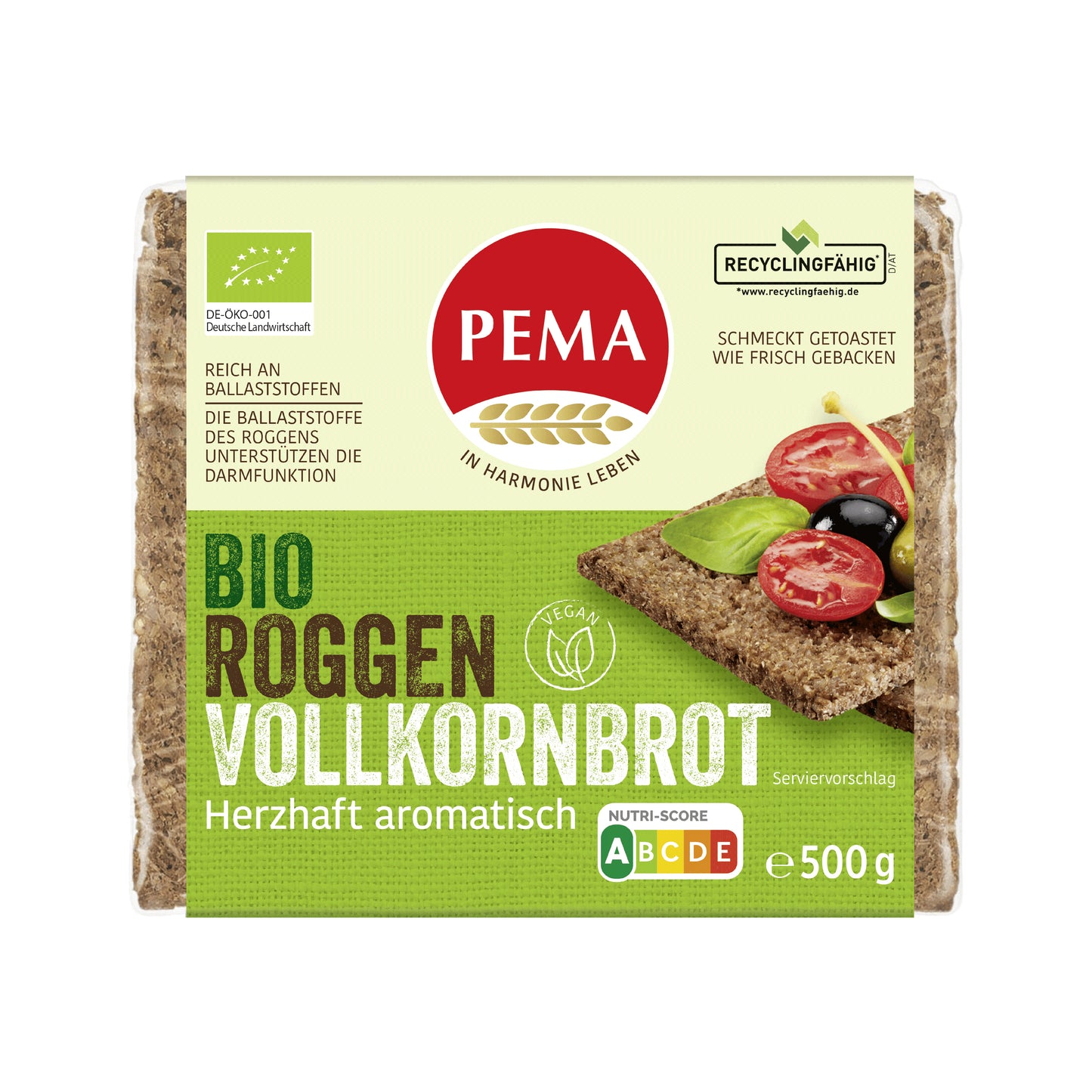610082 Chléb žitný 500 g BIO   PEMA-1