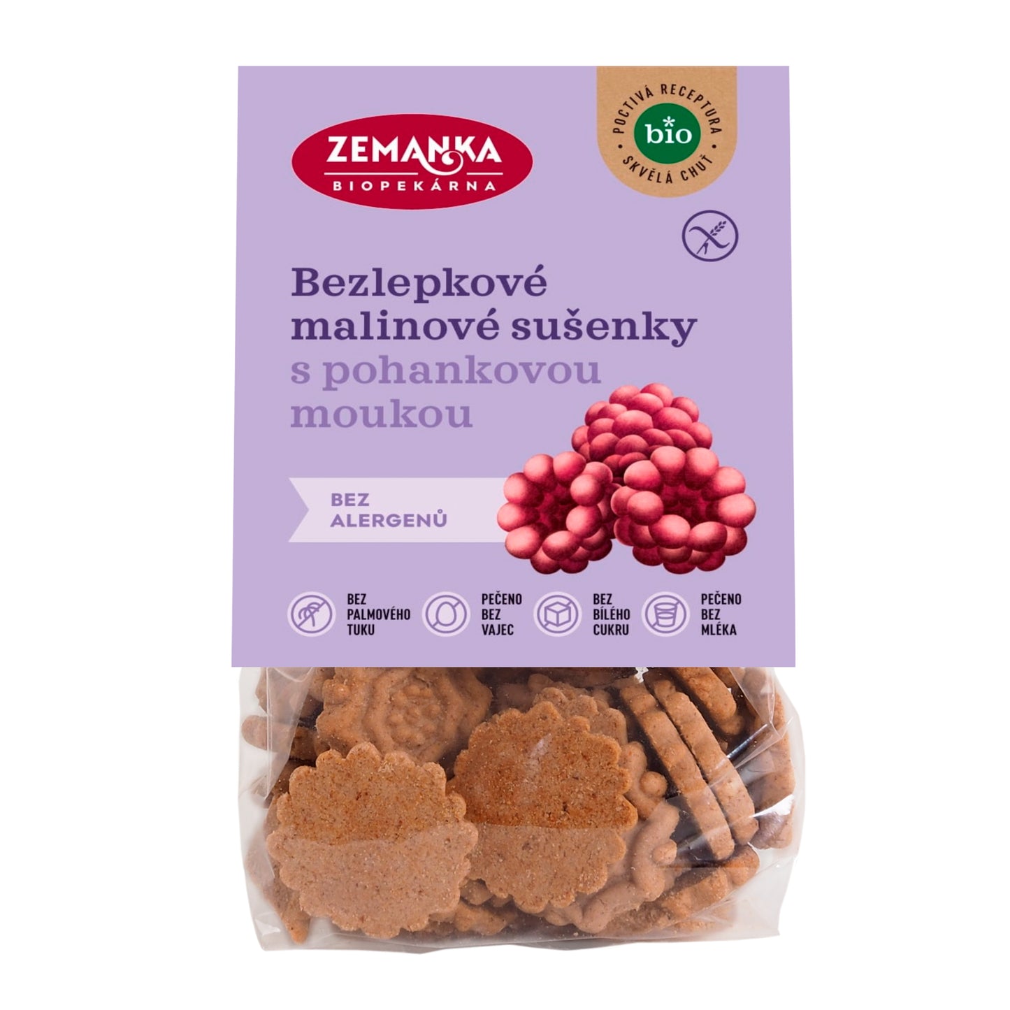 630173 Sušenky pohankovo - malinové bezlepkové 100 g BIO   ZEMANKA-3