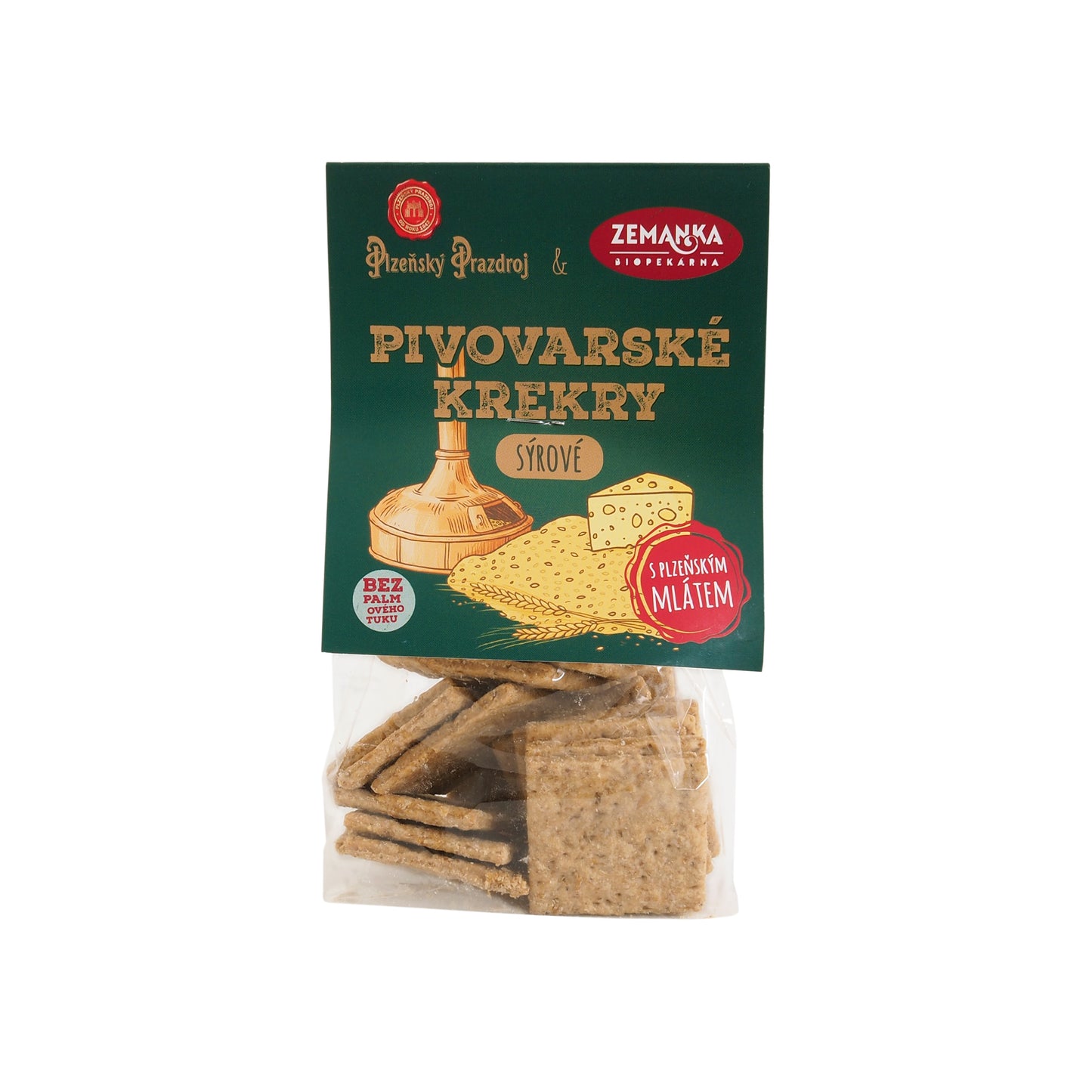 630390 Krekry slané s mlátem z Plzeňského Prazdroje a sýrem 100 g   ZEMANKA-1
