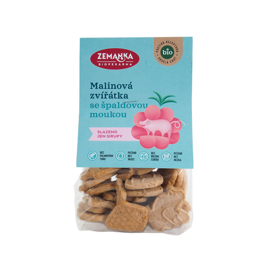 630396 Zvířátka špaldová malinová 100 g BIO   ZEMANKA-1