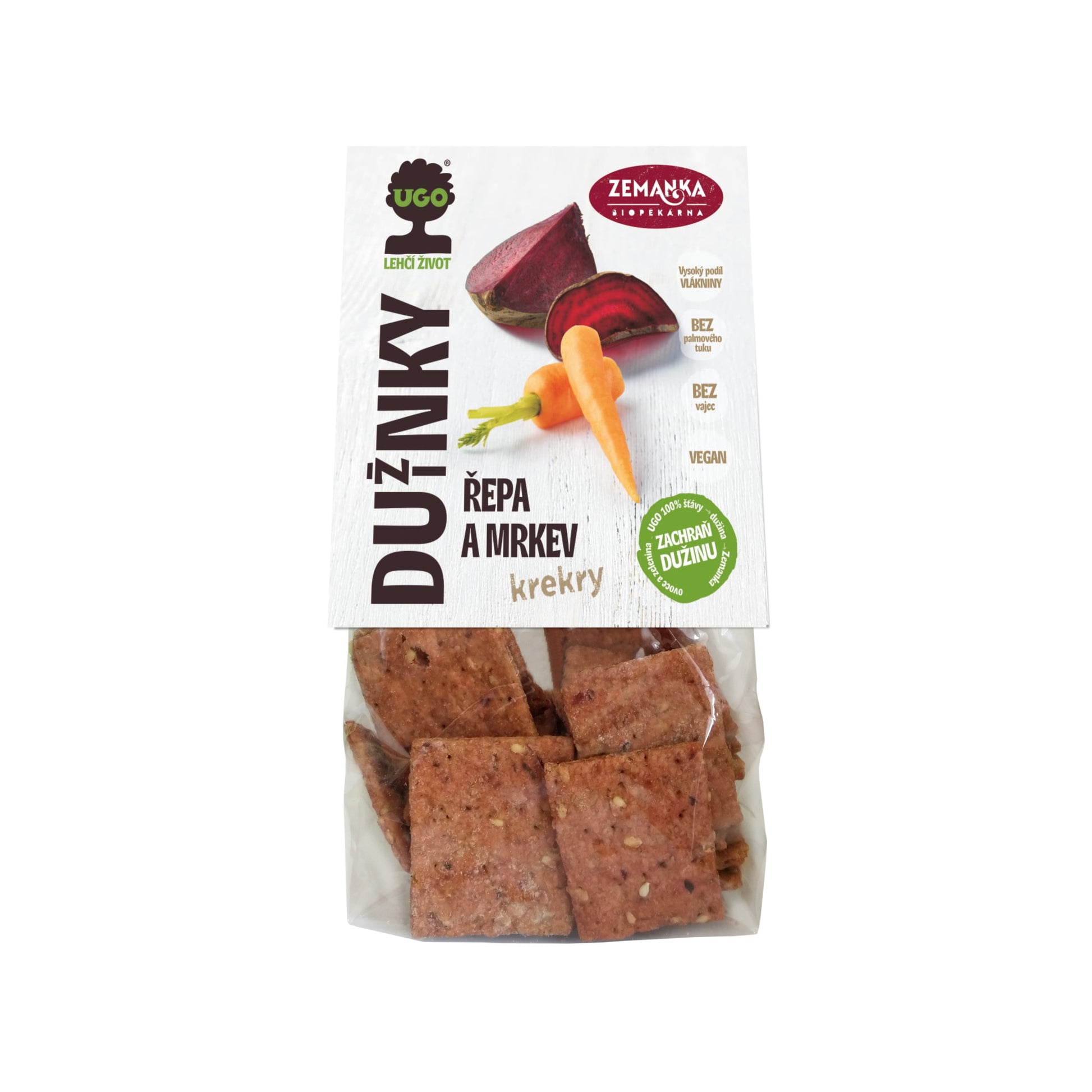 630399 Krekry slané s dužinou z červené řepy a mrkve 100 g   ZEMANKA-1