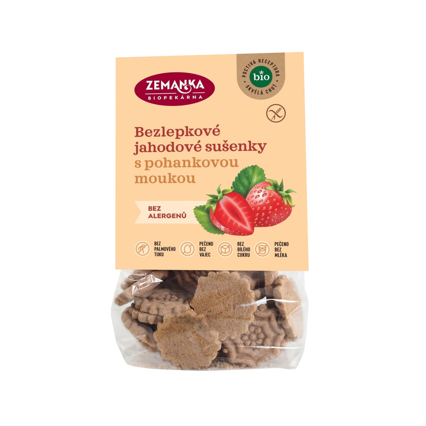 630405 Sušenky pohankovo-jahodové bezlepkové 100 g BIO   ZEMANKA-1