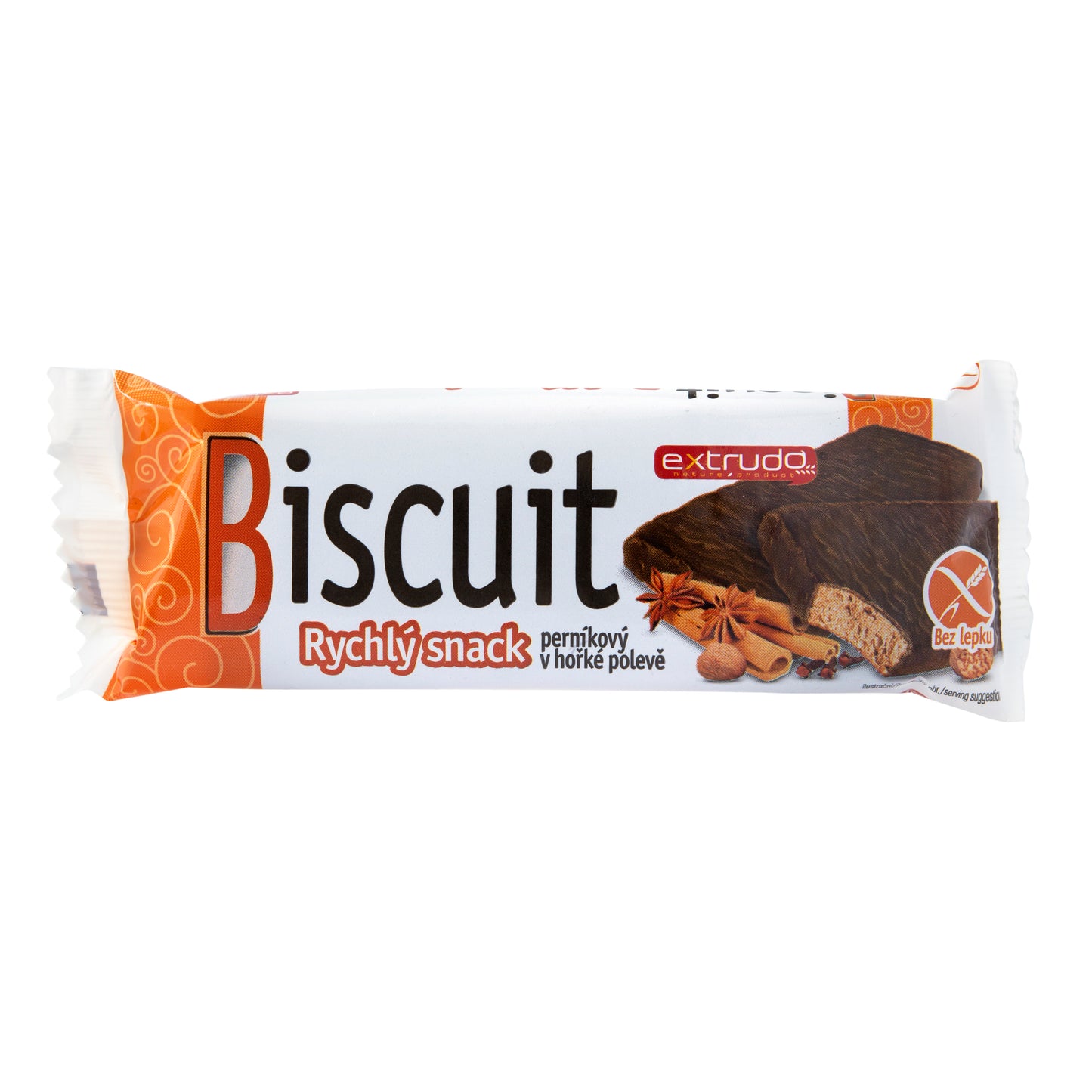 632203 Biscuit Rychlý snack perníkový v kakaové polevě 24 g   EXTRUDO   -2