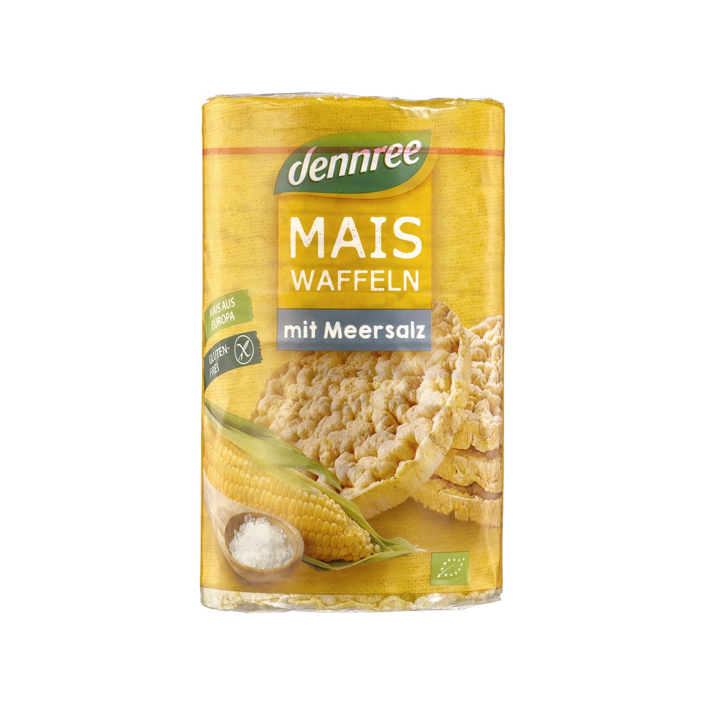 640064 Chlebíčky pufované kukuřičné s mořskou solí 120 g BIO   DENNREE-1