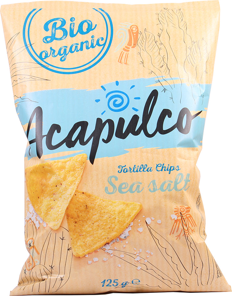 640092 Tortilla chipsy mořská sůl 125 g BIO   ACAPULCO-1