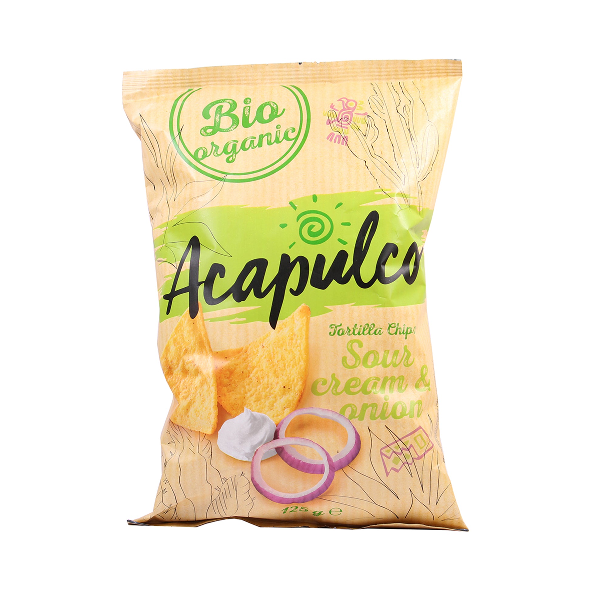640093 Tortilla chipsy zakysaná smetana 125 g BIO   ACAPULCO-1
