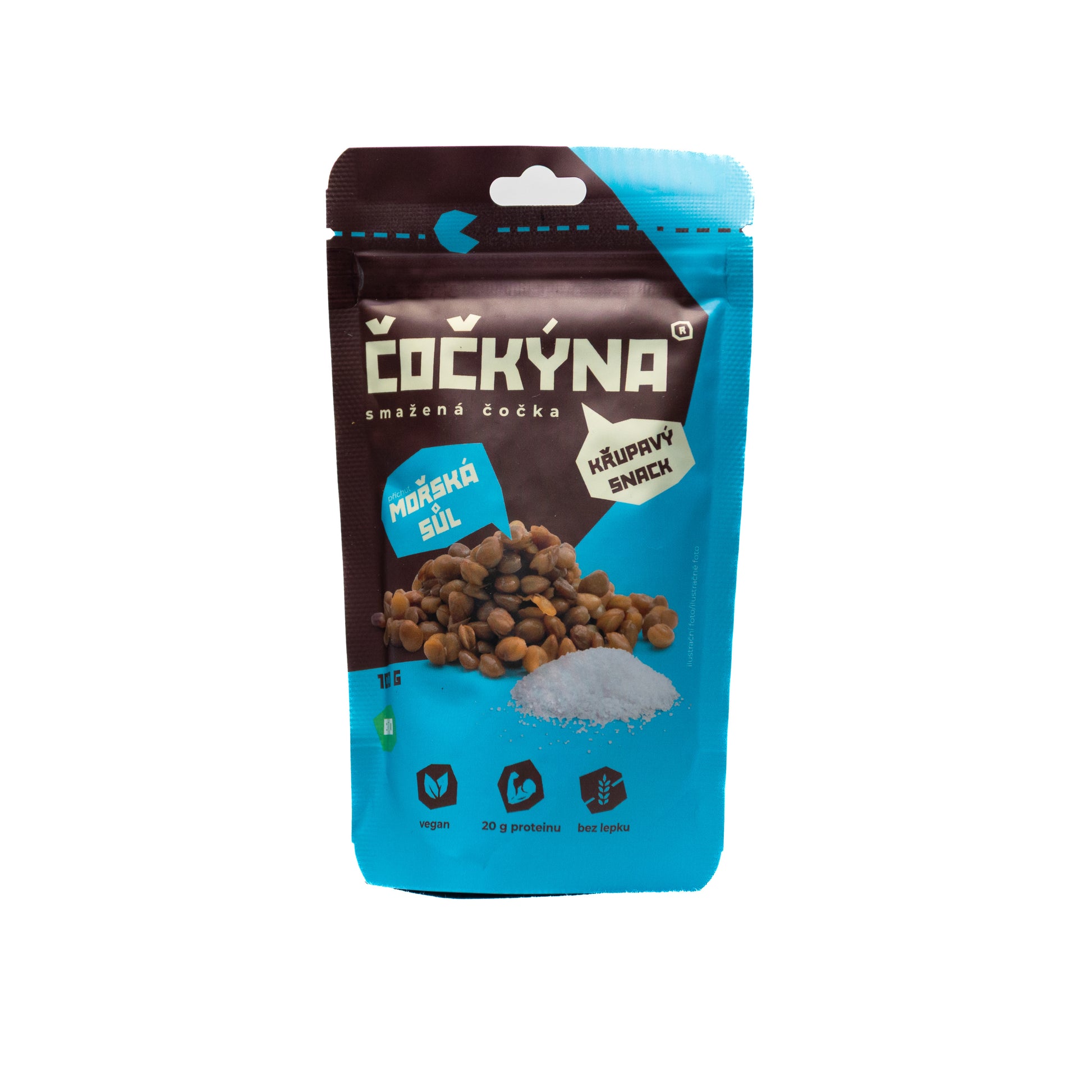 640125 Čočka smažená - mořská sůl 100 g BIO   ČOČKÝNA-1