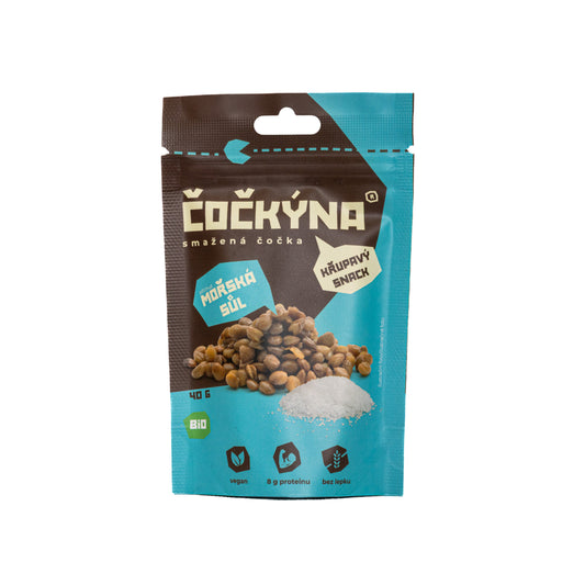 640133 Čočka smažená - mořská sůl 40 g BIO   ČOČKÝNA-1