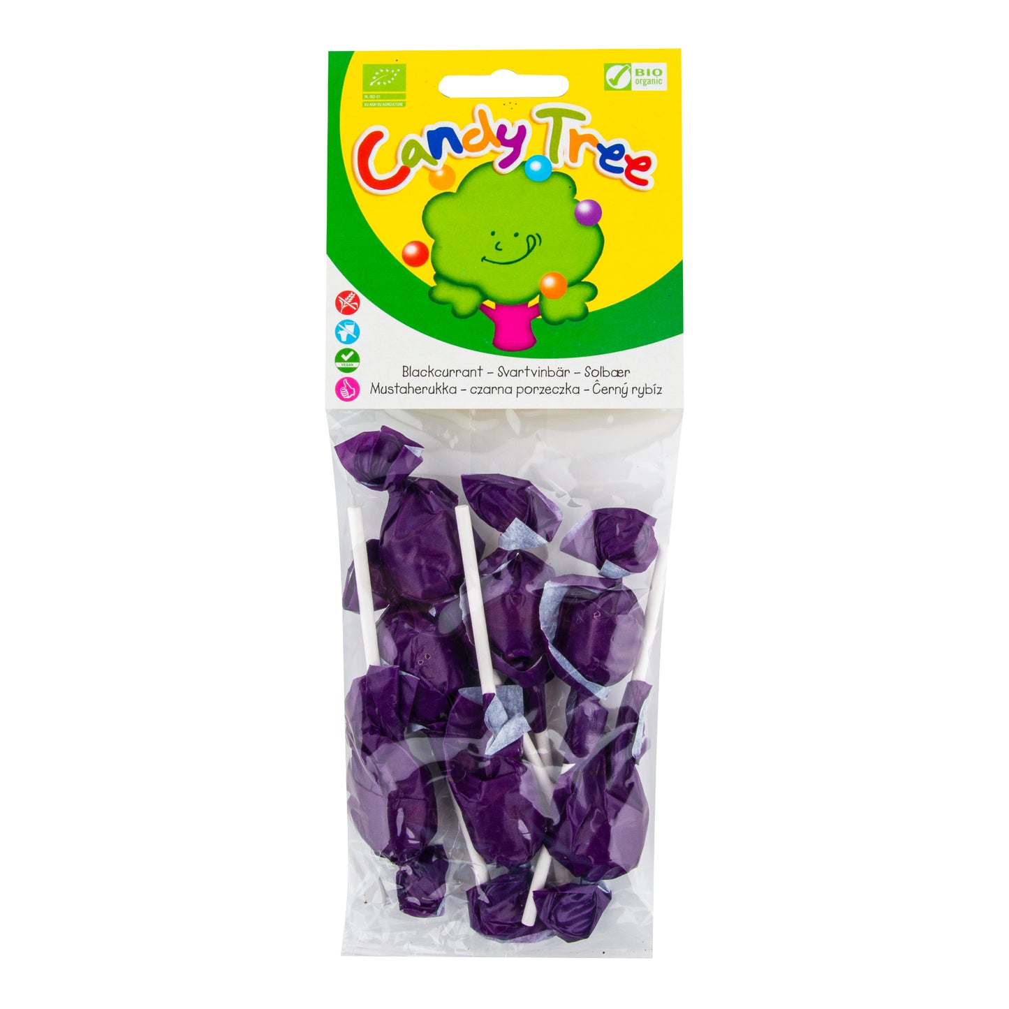 660008 Lízátka s příchutí černý rybíz bezlepková 7x10 g BIO   CANDY TREE-2