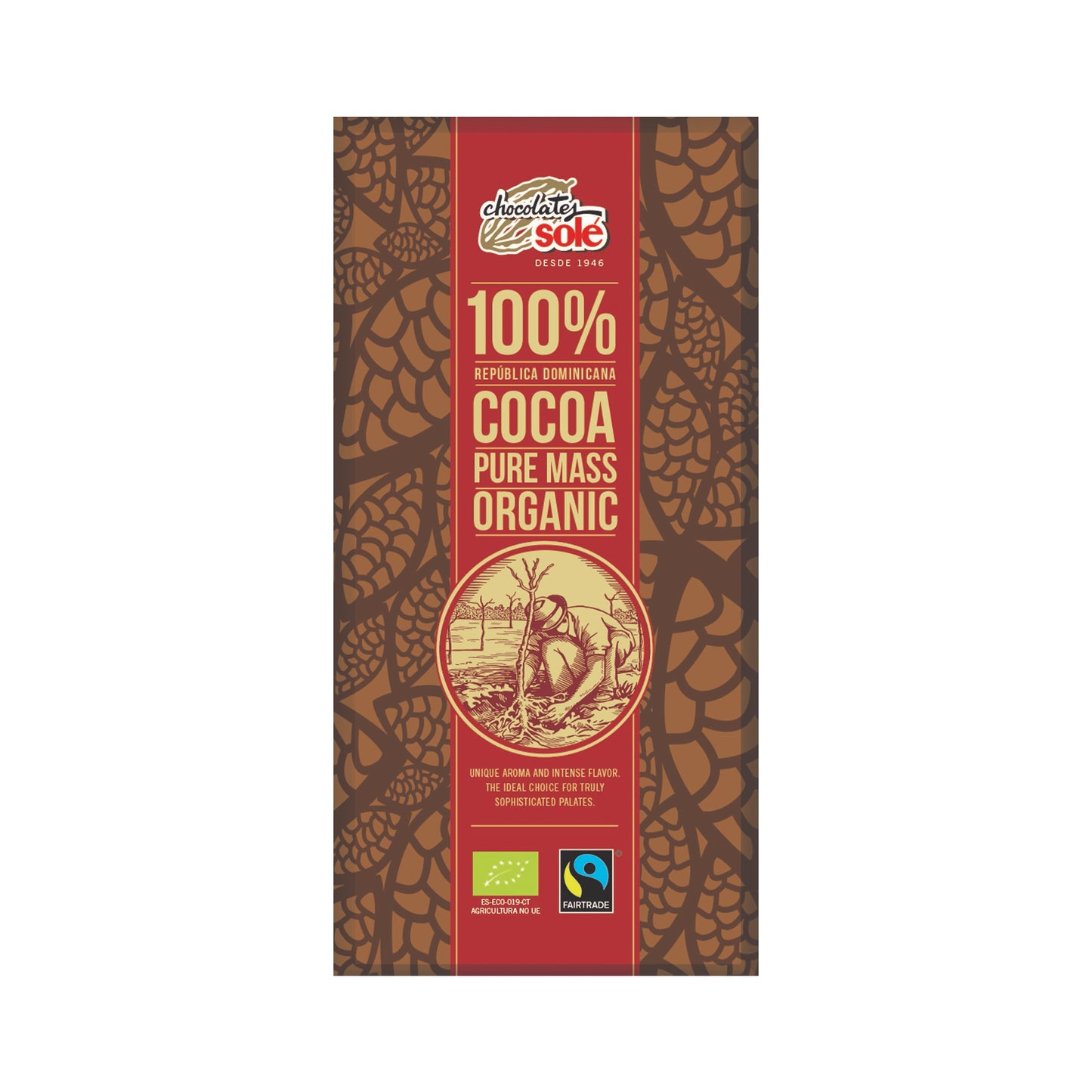 660188 Čokoláda hořká 100 % 90 g BIO   SOLÉ-1