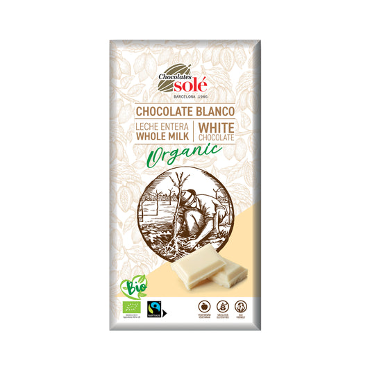 660213 Čokoláda bílá 90 g BIO   SOLÉ-1