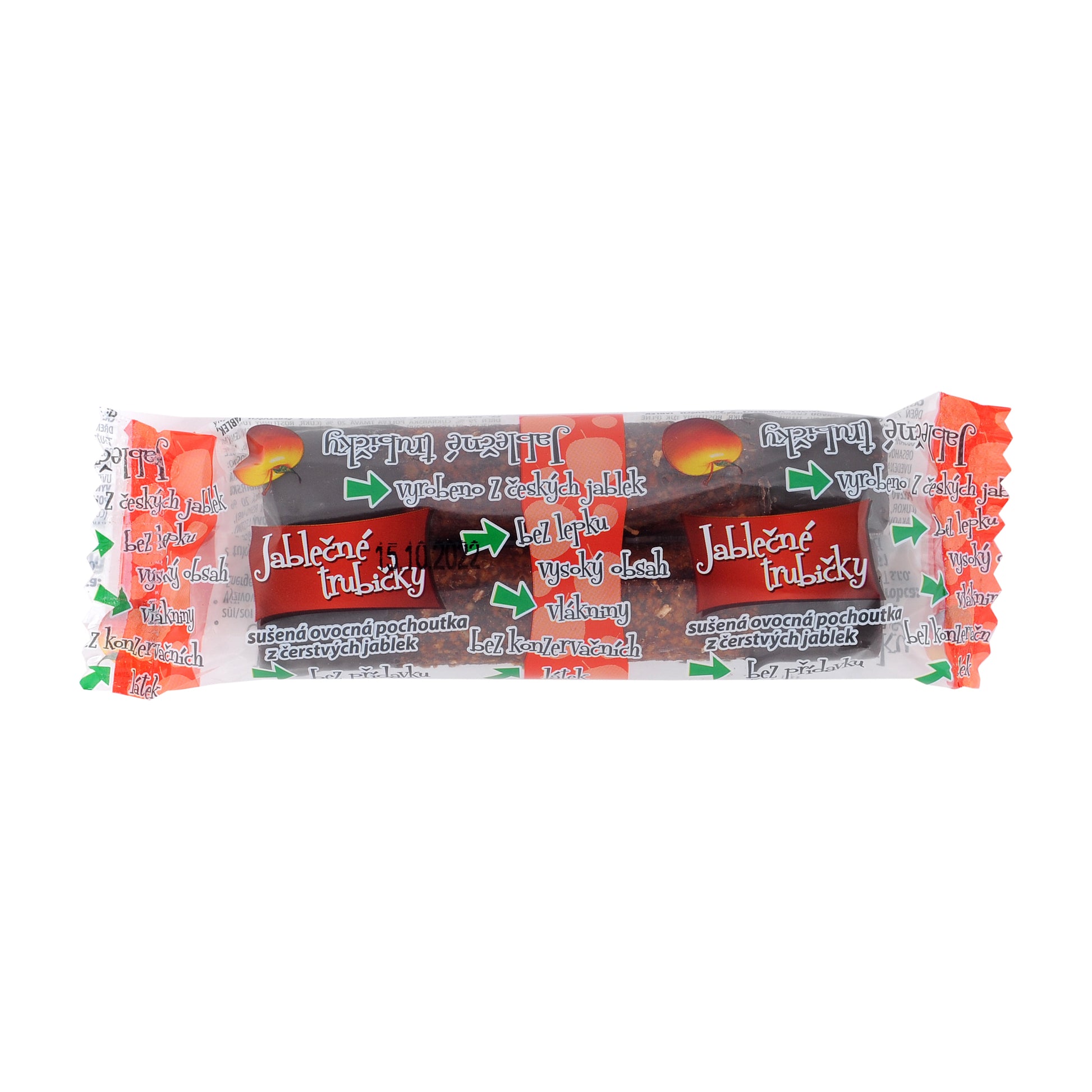 662069 Trubičky jablečné s čokoládou 24 g   BIOPRODUKT JT-2