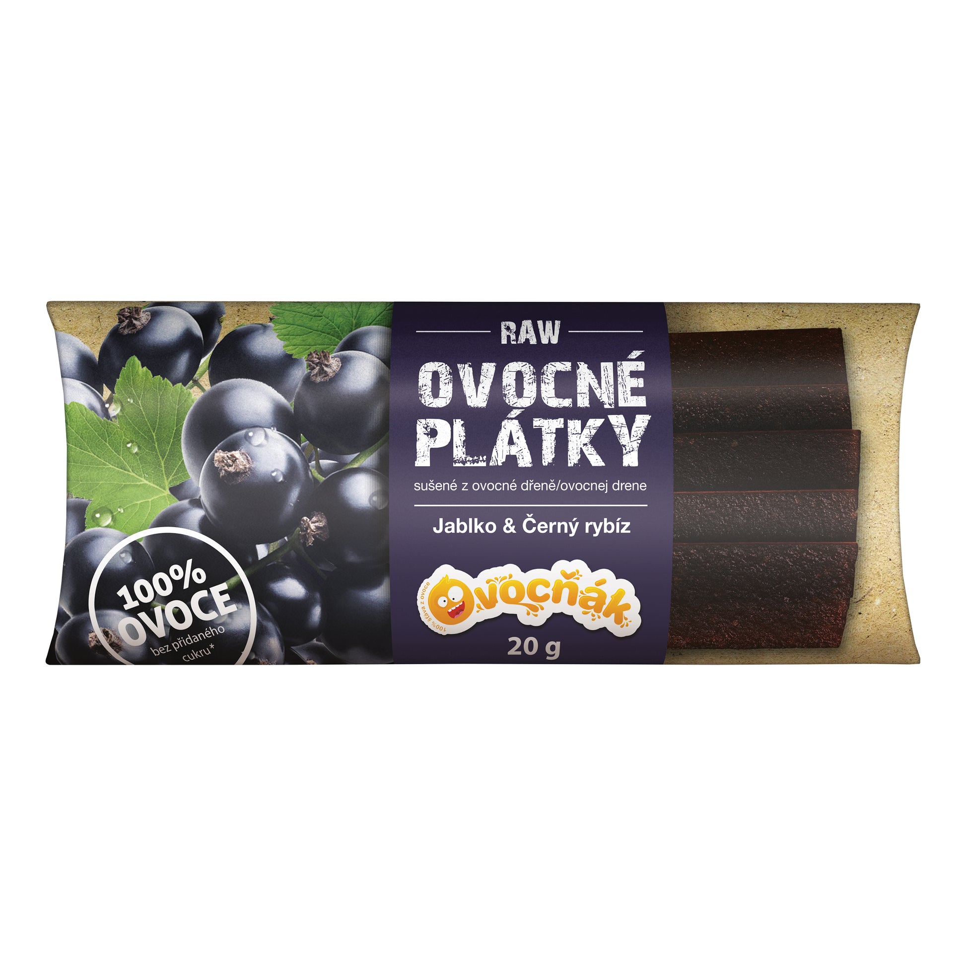 662212 Plátky ovocné jablko-černý rybíz 20 g   OVOCŇÁK-1