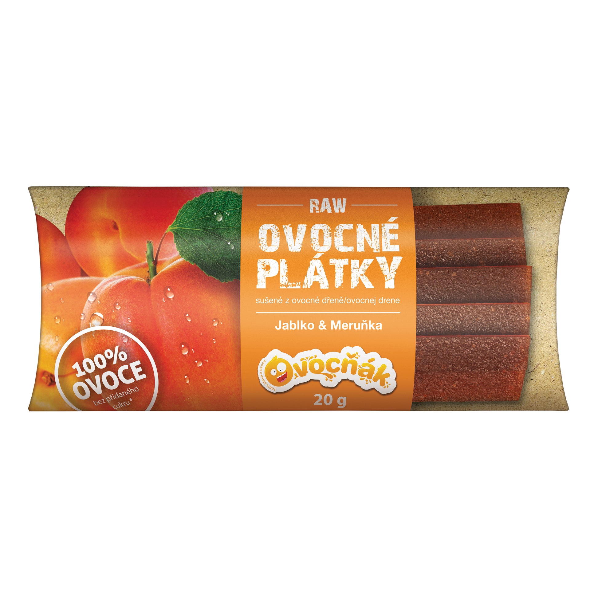 662213 Plátky ovocné jablko-meruňka 20 g   OVOCŇÁK-1