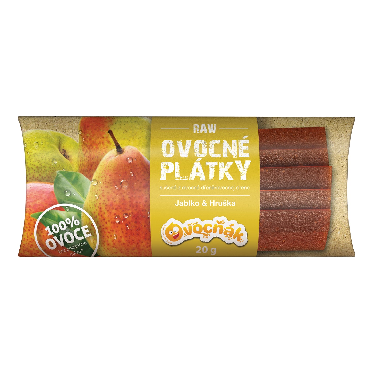 662216 Plátky ovocné jablko-hruška 20 g   OVOCŇÁK-1