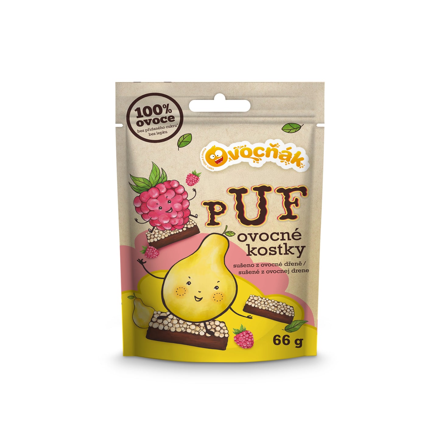 662245 Kostky ovocné PUF mix 66 g   OVOCŇÁK-1