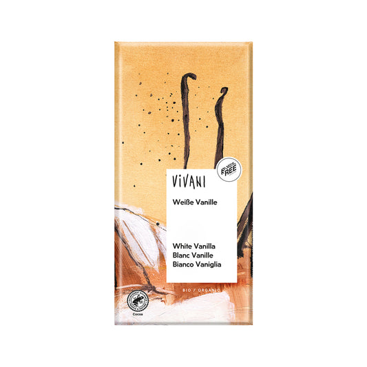 665180 Čokoláda bílá s vanilkou 80 g BIO   VIVANI-1