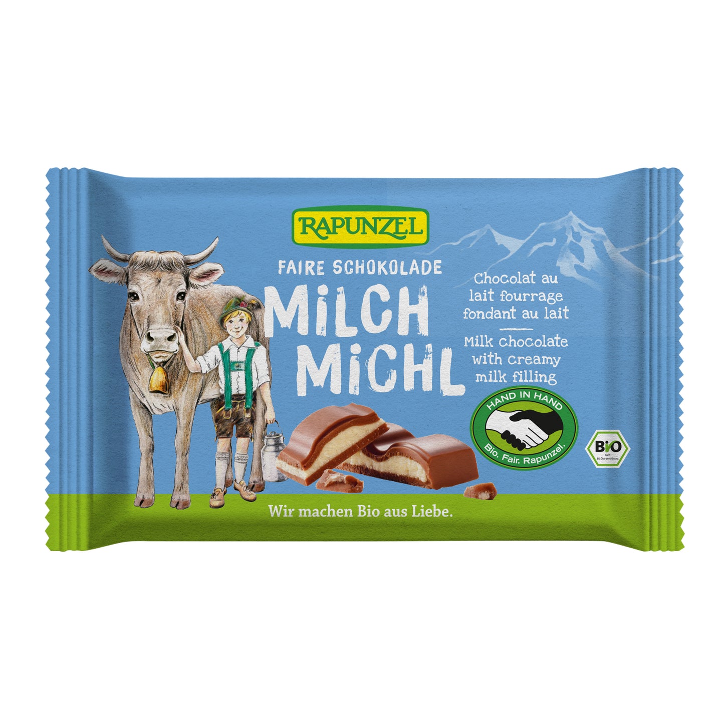665257 Čokoláda mléčná s mléčnou náplní 100 g BIO   RAPUNZEL-1