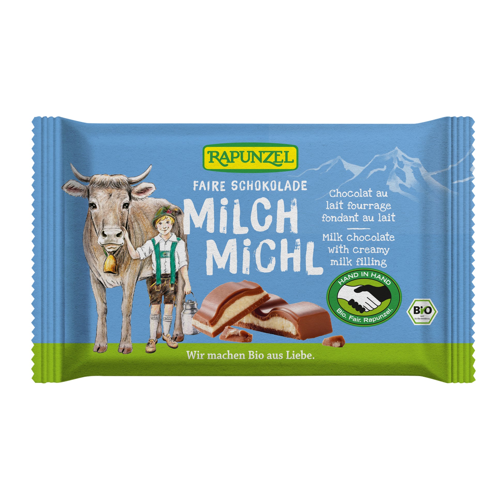 665257 Čokoláda mléčná s mléčnou náplní 100 g BIO   RAPUNZEL-1