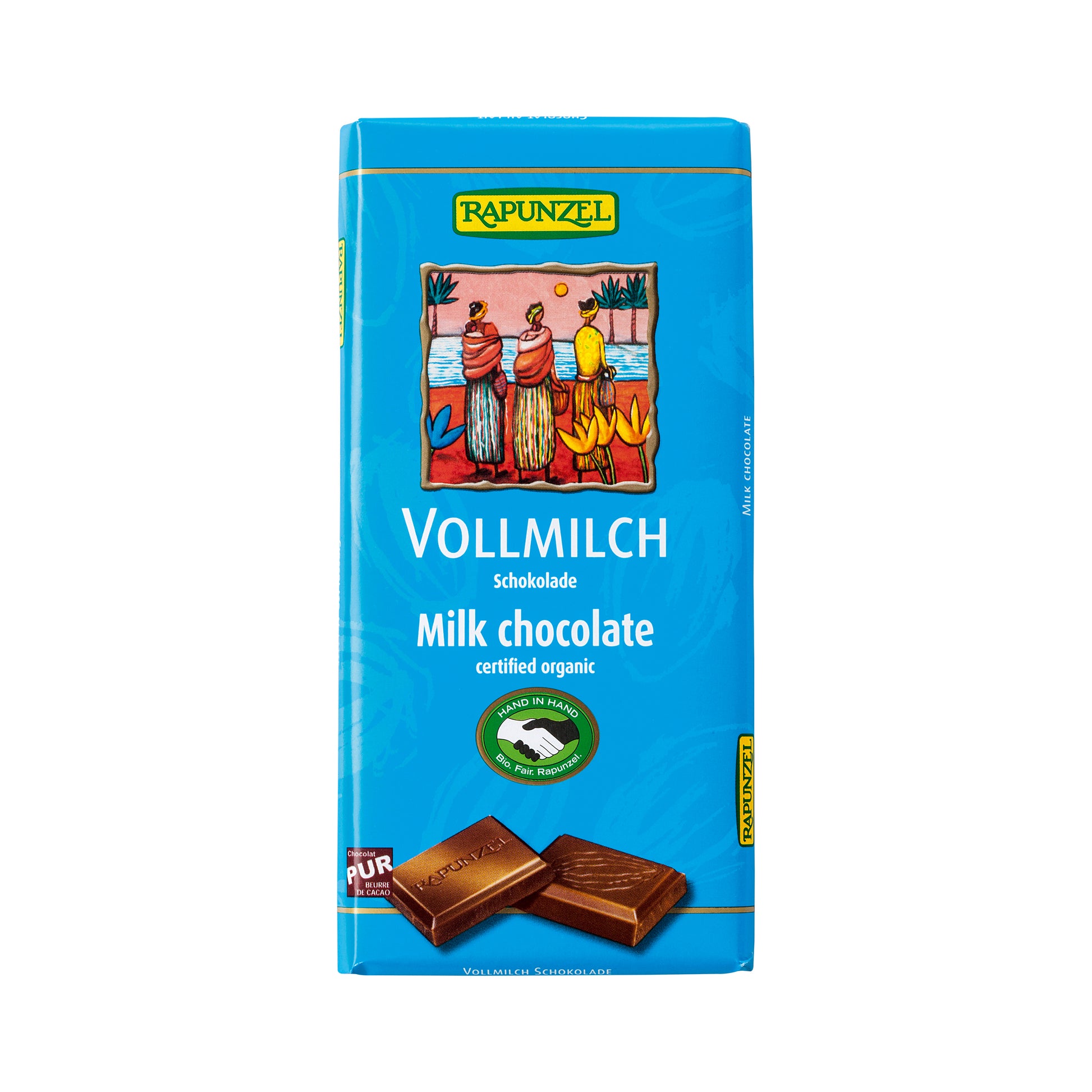 665281 Čokoláda mléčná 38 % 100 g BIO   RAPUNZEL-1