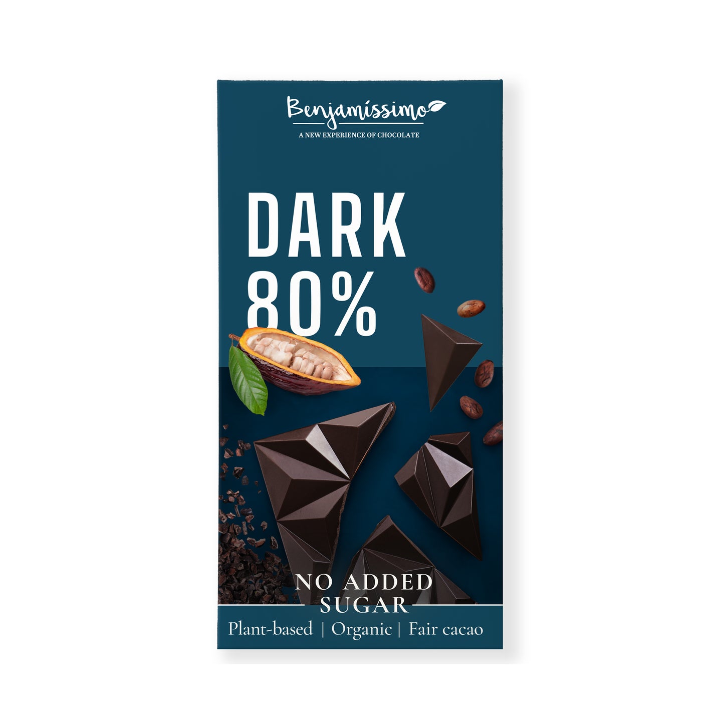 665344 Čokoláda tmavá 80 % bez přidaného cukru 60 g BIO   BENJAMÍSSIMO-1