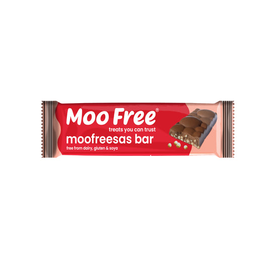 665385 Tyčinka kakaová s kousky křupavých sušenek 35 g   MOO FREE-1