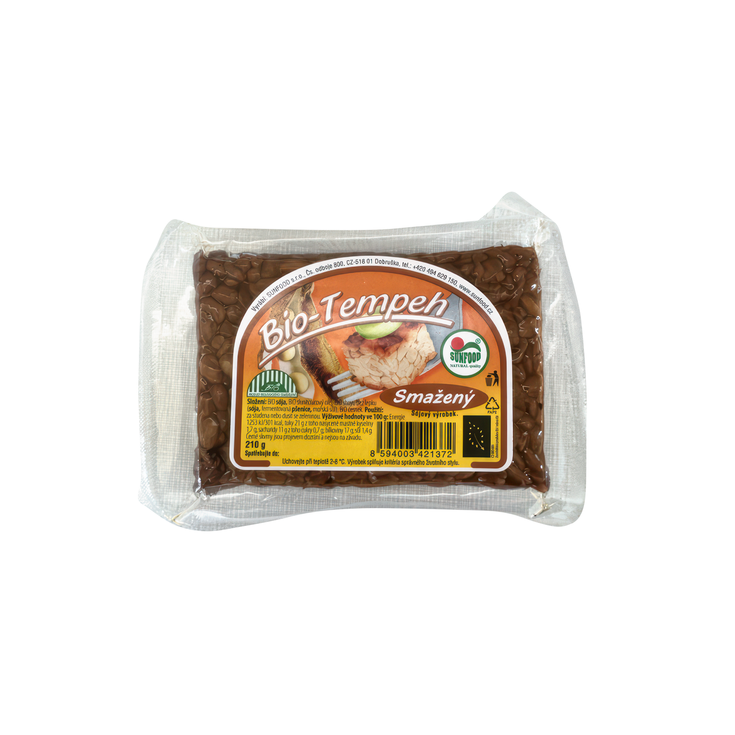 710001 Tempeh smažený 210 g BIO   SUNFOOD-1
