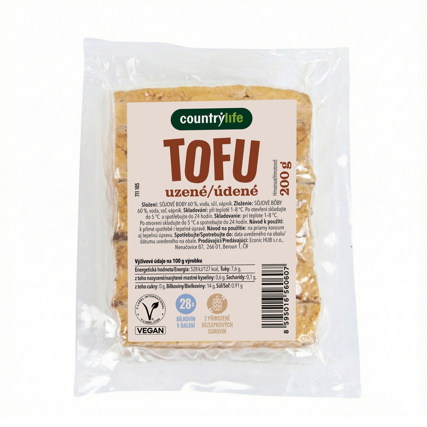 711105 Tofu uzené 200 g   COUNTRY LIFE-1