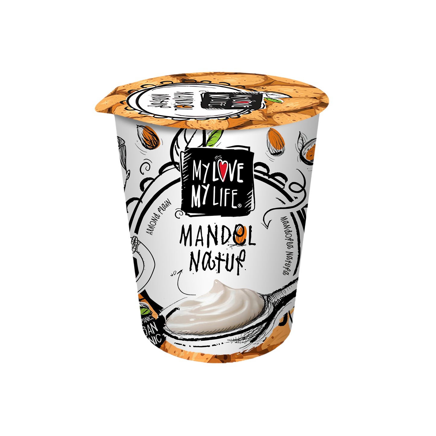 711107 Zakysaný mandlový bílý 400 g BIO   MY LOVE MY LIFE-1