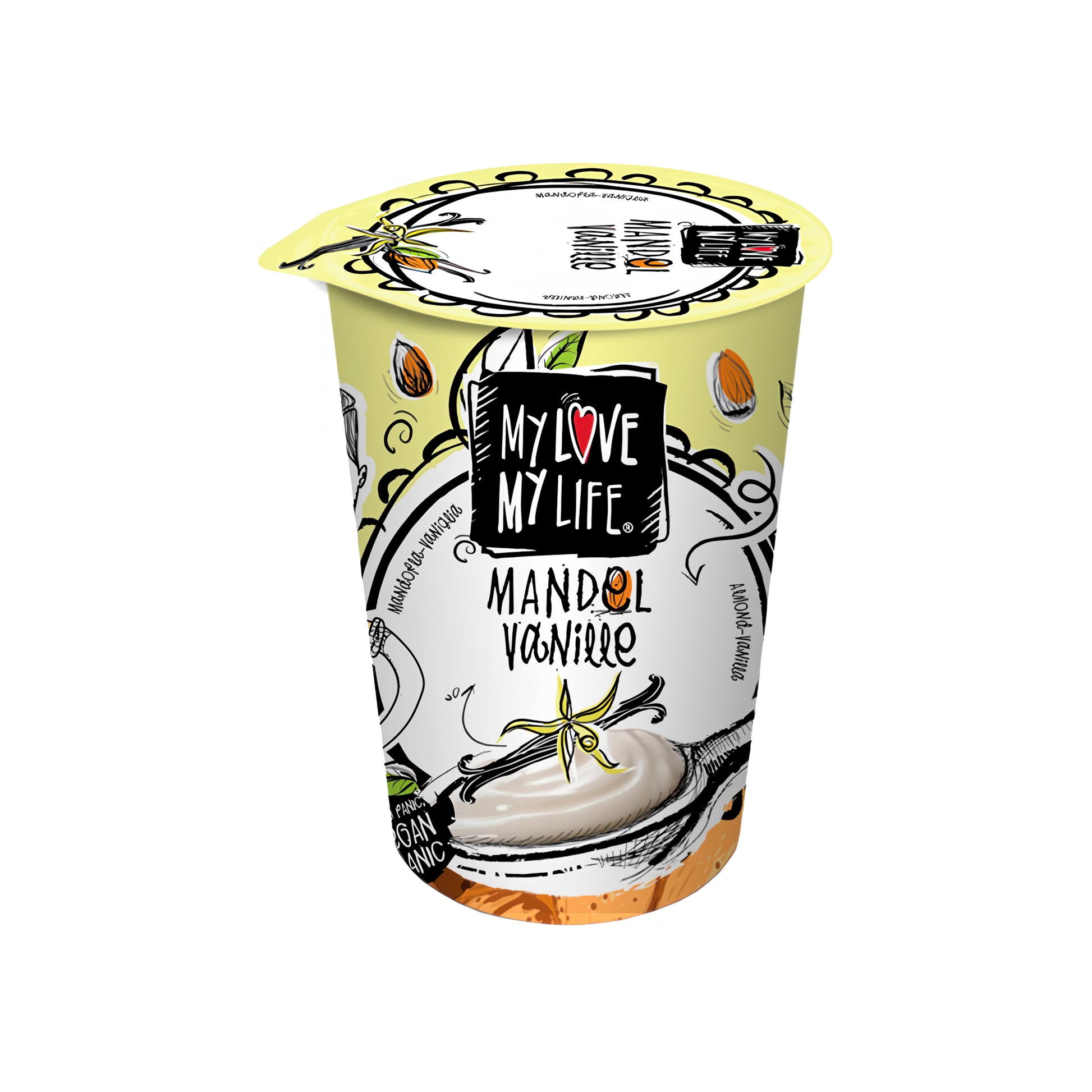 711108 Zakysaný mandlový Vanilka 180 g BIO   MY LOVE MY LIFE-1