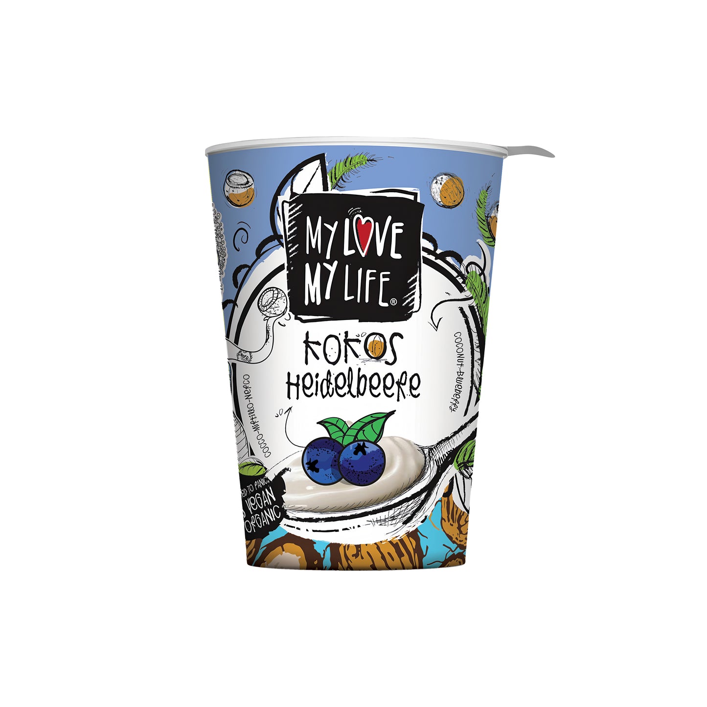 711115 Zakysaný kokosový Borůvka 180 g BIO   MY LOVE MY LIFE-1